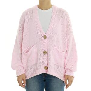 CARDIGAN 3 BOTTONI ROSA